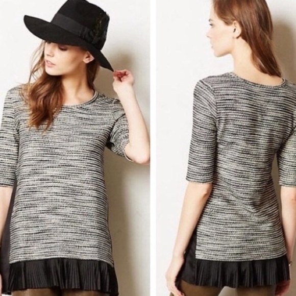 Anthropologie Clu + Willoughby Black Tunic… - Picture 1 of 7